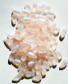 50 5x10mm Transparent Matte Rosaline AB Drop Beads